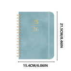 2025-2026 Planner, Academic Planner 2025-2026 from July 2025, June 2026, Weekly & Monthly Planner Spiral Bound with 12 Monthly Tabs Blue