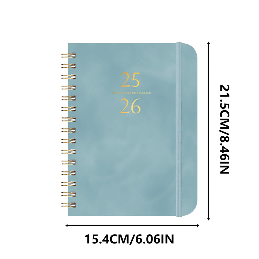 2025-2026 Planner, Academic Planner 2025-2026 from July 2025, June 2026, Weekly & Monthly Planner Spiral Bound with 12 Monthly Tabs Blue