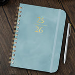 2025-2026 Planner, Academic Planner 2025-2026 from July 2025, June 2026, Weekly & Monthly Planner Spiral Bound with 12 Monthly Tabs Blue