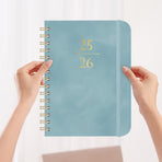 2025-2026 Planner, Academic Planner 2025-2026 from July 2025, June 2026, Weekly & Monthly Planner Spiral Bound with 12 Monthly Tabs Blue