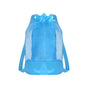 Swim Bag Mesh Drawstring Backpack Beach Backpack for Swimming, Gym, and Workout Gear Blue