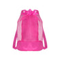 Swim Bag Mesh Drawstring Backpack Beach Backpack for Swimming, Gym, and Workout Gear Hot Pink