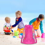 Swim Bag Mesh Drawstring Backpack Beach Backpack for Swimming, Gym, and Workout Gear Hot Pink