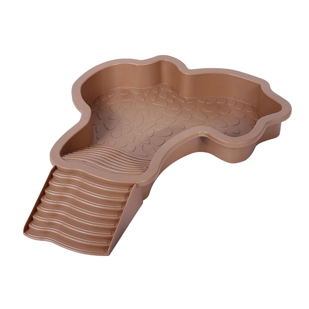 Reptile Bathing Pool Turtle Bath Amphibians Accessories with Ramp Tortoise Feeder Lizards Habitat for Tortoise Scorpion Snake A