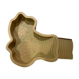 Reptile Bathing Pool Turtle Bath Amphibians Accessories with Ramp Tortoise Feeder Lizards Habitat for Tortoise Scorpion Snake B - Low Angle