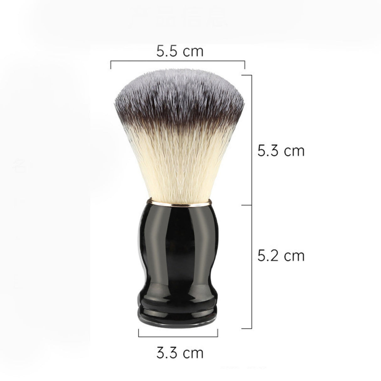 Shaving Brush for Men with Black Wood Handle, Perfect Gifts for Men, Fathers Day Christmas Halloween Gifts Multicolor