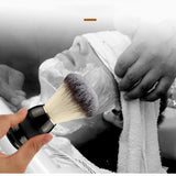 Shaving Brush for Men with Black Wood Handle, Perfect Gifts for Men, Fathers Day Christmas Halloween Gifts Multicolor - 45-Degree Angle