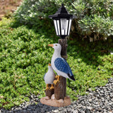 Pelican Garden Statue with Solar Lantern Pelican Solar Light for Outside Decor Sculptures & Statues Lights for Lawn Decor B - Side View