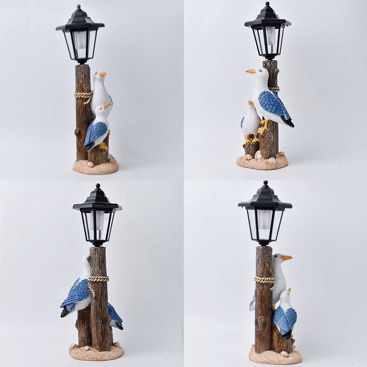 Pelican Garden Statue with Solar Lantern Pelican Solar Light for Outside Decor Sculptures & Statues Lights for Lawn Decor B