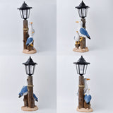 Pelican Garden Statue with Solar Lantern Pelican Solar Light for Outside Decor Sculptures & Statues Lights for Lawn Decor B