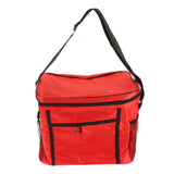Insulated Reusable Grocery Bags Set of 1 in Red, Thermal Cooler Tote for - Top-Down View