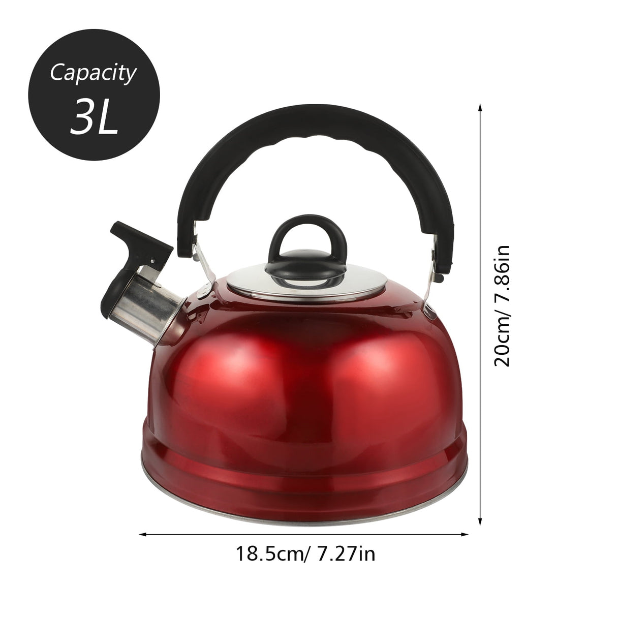 Whistling 1Pack 9.1In Tea Kettles Stovetop Whistling