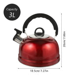 Whistling 1Pack 9.1In Tea Kettles Stovetop Whistling