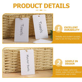 16pcs Acrylic Hanging Basket Storage Markers Labels for Easy Identification and Organization