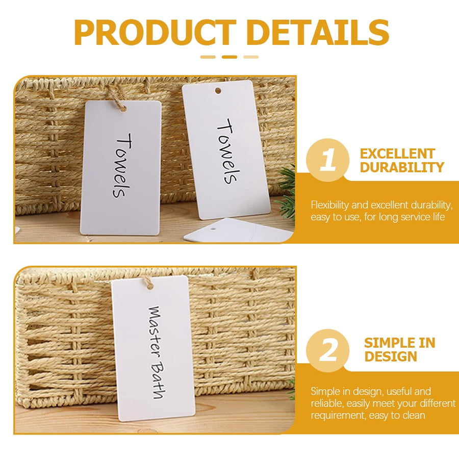16pcs Acrylic Hanging Basket Storage Markers Labels for Easy Identification and Organization