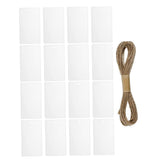 16pcs Acrylic Hanging Basket Storage Markers Labels for Easy Identification and Organization - Top-Down View