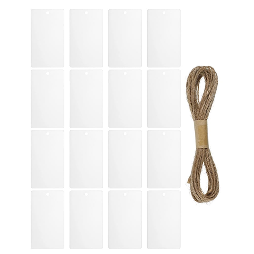16pcs Acrylic Hanging Basket Storage Markers Labels for Easy Identification and Organization