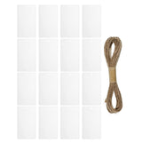 16pcs Acrylic Hanging Basket Storage Markers Labels for Easy Identification and Organization - Rear View