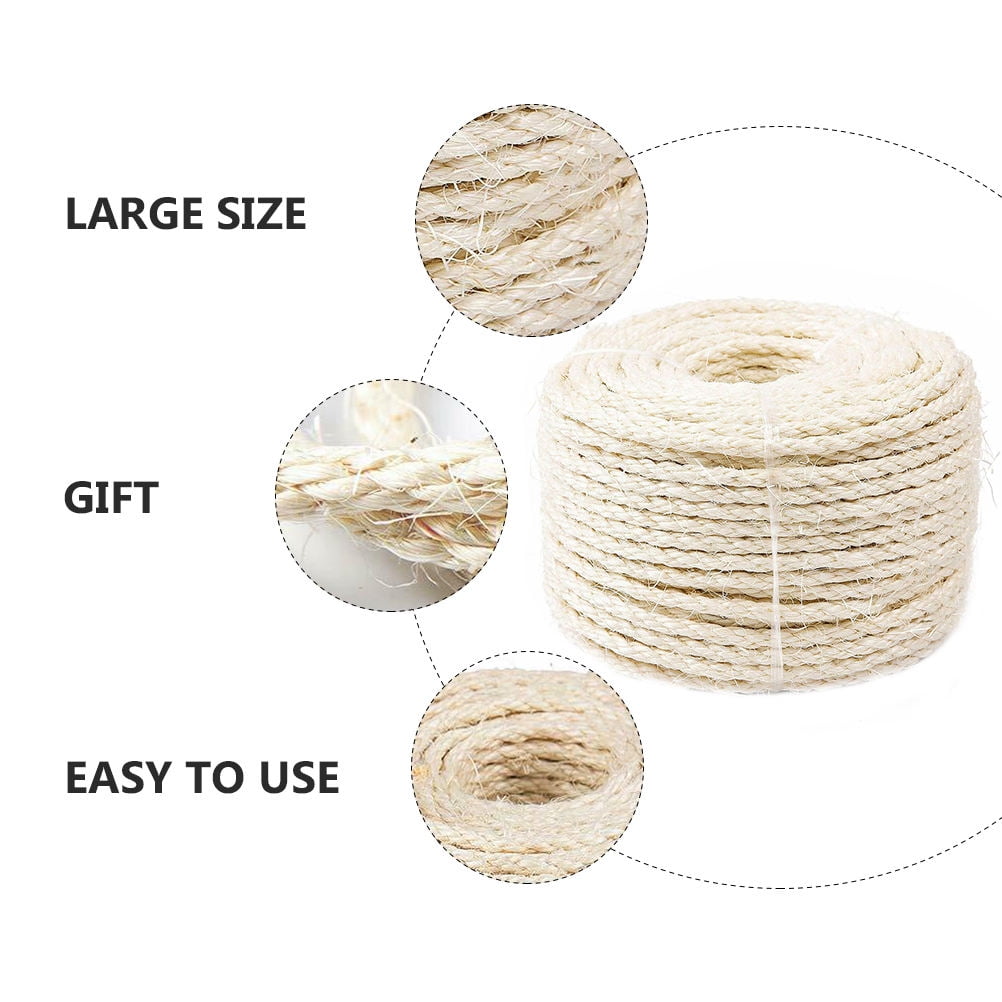Sisal Rope Cat Scratch Post for Diy Projects 1Pack Natural
