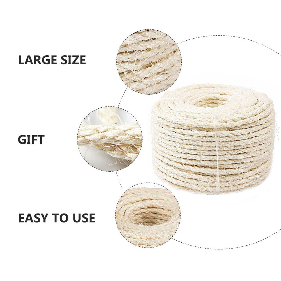 Sisal Rope Cat Scratch Post for Diy Projects 1Pack Natural