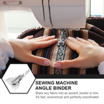 Stainless Steel Sewing Machine Binder for Fabric Edge Wrapping, Edge Binding Attachment