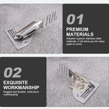 Stainless Steel Sewing Machine Binder for Fabric Edge Wrapping, Edge Binding Attachment - 45-Degree Angle