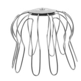 Outdoor Drain Leaf Guard Stainless Steel Silver 1Set 3.93X3.93X3.34In - Top-Down View