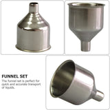 4-Piece Kitchen Funnel Set, Food Grade Silicone, Easy Pouring and Storage for Cooking and Baking