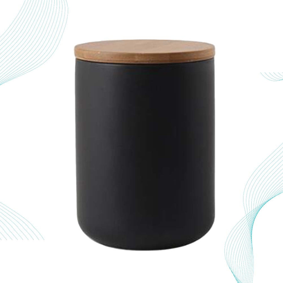 Ceramic Airtight Canister Set for Kitchen Storage, Spice Jars Container for Household Pantry Organization