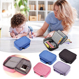 Pencil Case, 72-Slot Art Supply Organizer - Hanging Pencil Case with Ventilated Design, Storage for 72 Pens/Markers/Brushes (Portable) 9.1×5.9×2.8 in Blue