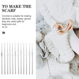 3-Pack Lightweight Stainless Steel Crochet Hooks for Knitting, Sewing, and Hand Crafting Supplies