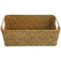 Handwoven Light Brown Straw Basket for Home Storage, Organization and Decorative Use