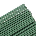 100pcs Green Floral Wire Stems for Artificial Flowers Flexible and Bendable for Arrangements