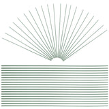 100pcs Green Floral Wire Stems for Artificial Flowers Flexible and Bendable for Arrangements