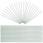 100pcs Green Floral Wire Stems for Artificial Flowers Flexible and Bendable for Arrangements