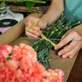 100pcs Green Floral Wire Stems for Artificial Flowers Flexible and Bendable for Arrangements