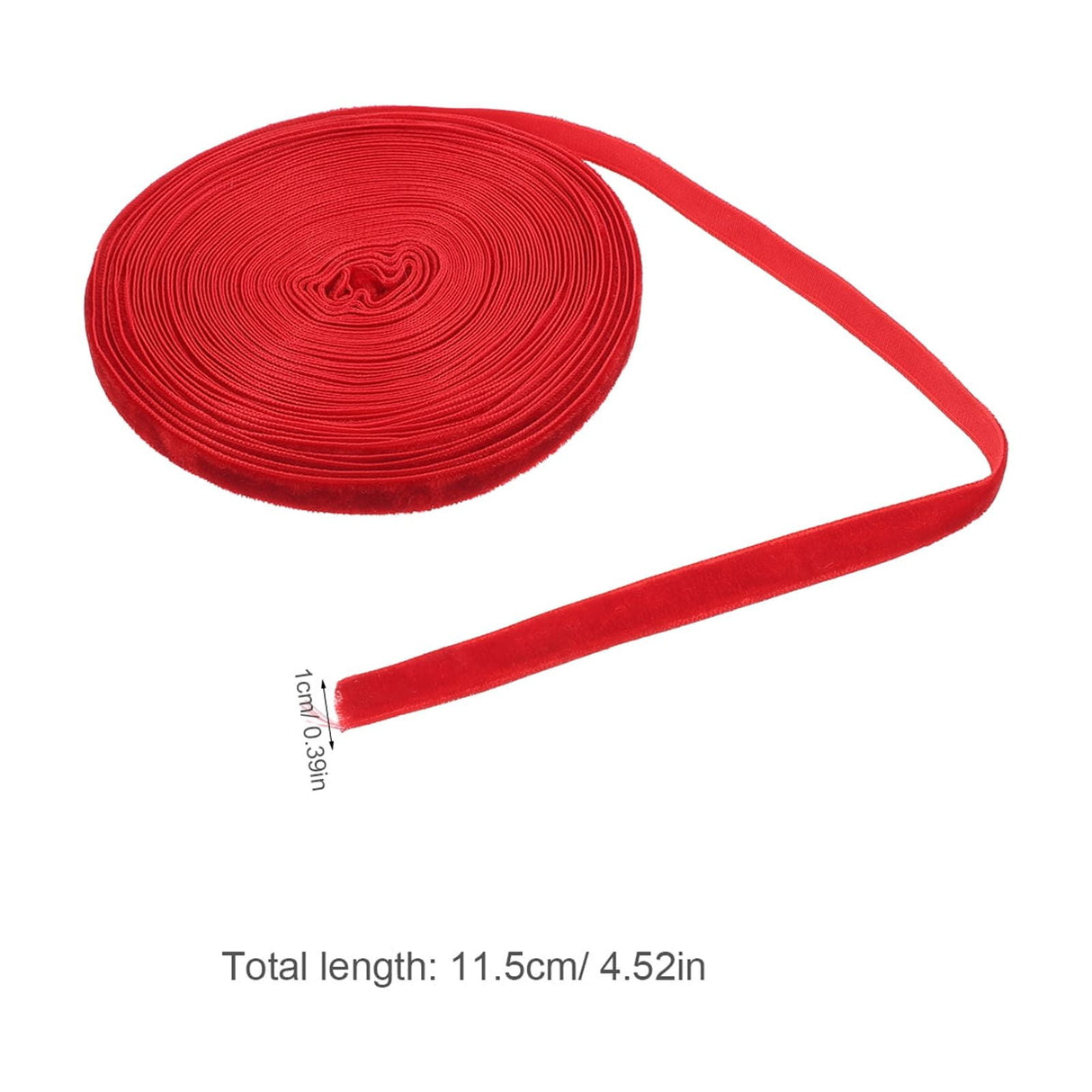 Red Thin Craft Ribbon 1 Roll for Bows, Wrapping, Decorations, Special Occasions and Crafts
