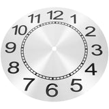 Aluminum Clock Face Replacement Dial for Wall Clocks, 1 Set and Easy to Install