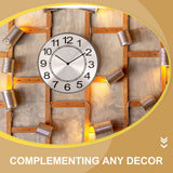 Aluminum Clock Face Replacement Dial for Wall Clocks, 1 Set and Easy to Install