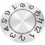 Aluminum Clock Face Replacement Dial for Wall Clocks, 1 Set and Easy to Install
