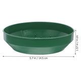 Green Plastic Flower Arrangement Plates 5.7 x 5.7 x 1.6 Inches Floral Craft Supplies for Decorations