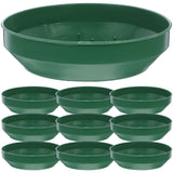 Green Plastic Flower Arrangement Plates 5.7 x 5.7 x 1.6 Inches Floral Craft Supplies for Decorations - Rear View