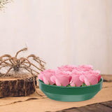Green Plastic Flower Arrangement Plates 5.7 x 5.7 x 1.6 Inches Floral Craft Supplies for Decorations