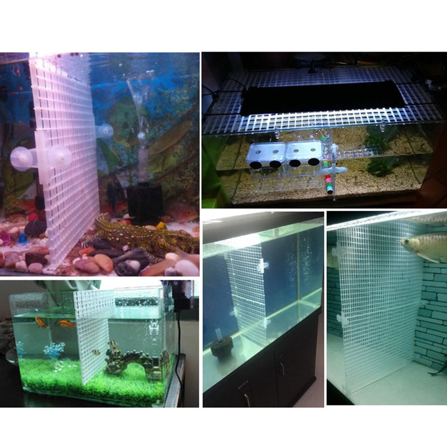 Plastic Grid 1 Set Fish Tank Trays 75 Gallon Aquarium Lid Divider Partition Plate Splitter Egg Crates Water Tank Supplies