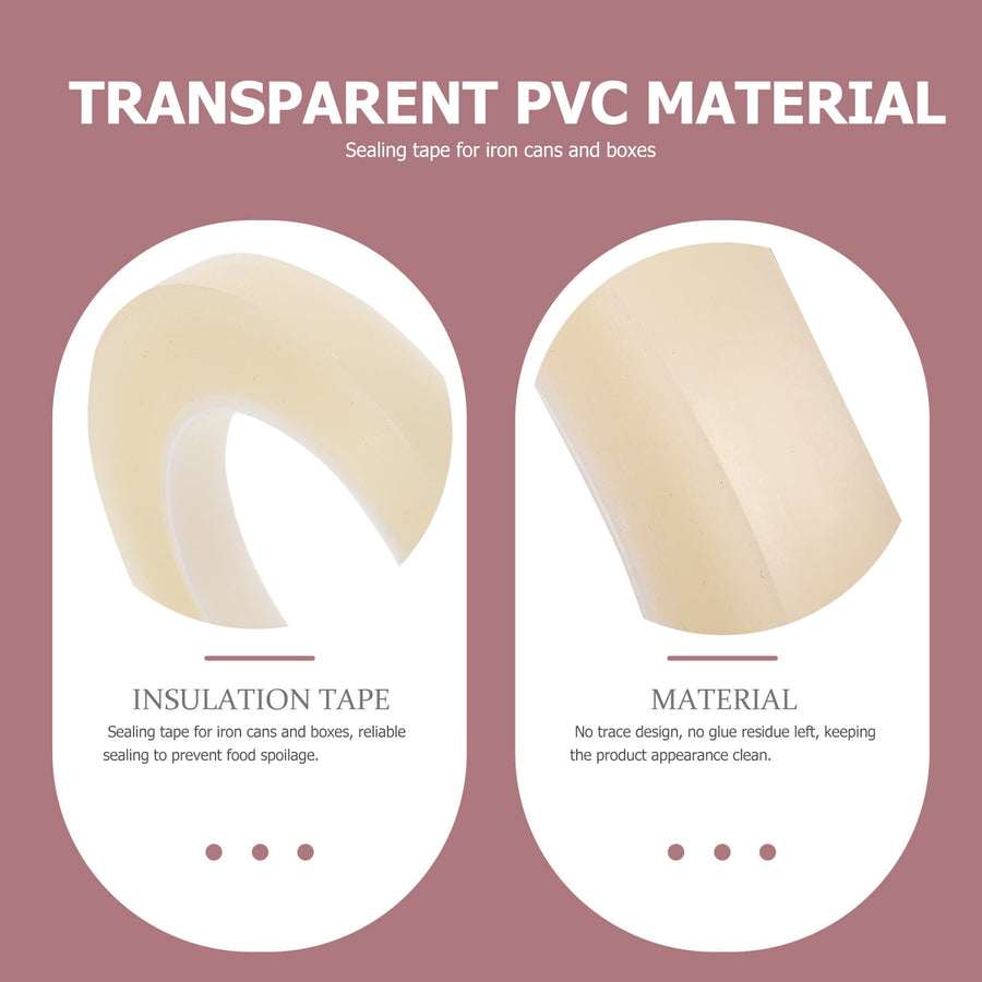Strong Clear Food Sealer Tape 1 Roll Transparent Airtight Sealing Supplies for Kitchen and Storage