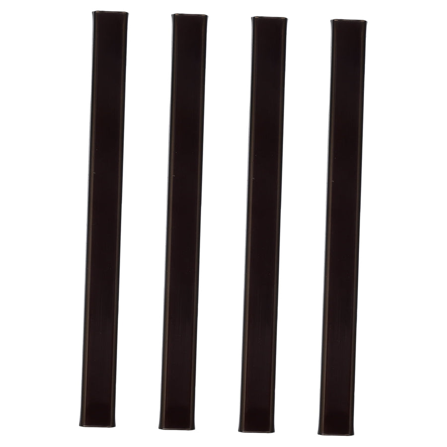 4-Pack Outdoor Electrical Wire Cord Covers Black Plastic Protective 4.3 x 0.4 x 0.2 Inches