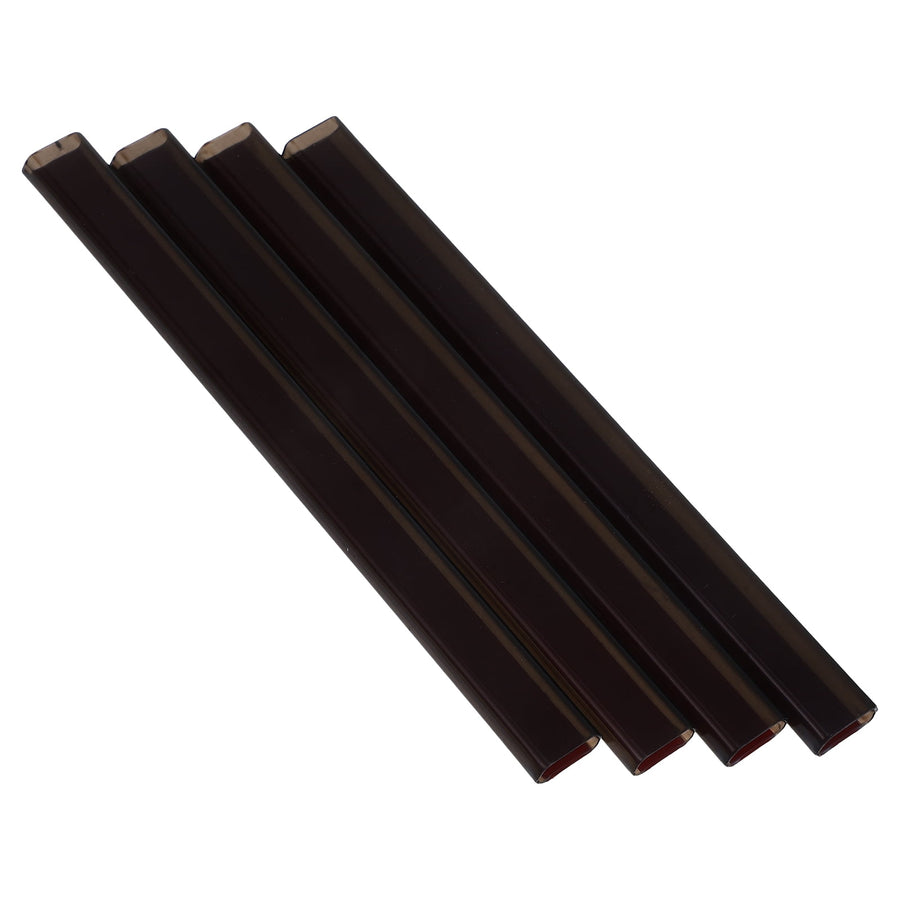 4-Pack Outdoor Electrical Wire Cord Covers Black Plastic Protective 4.3 x 0.4 x 0.2 Inches