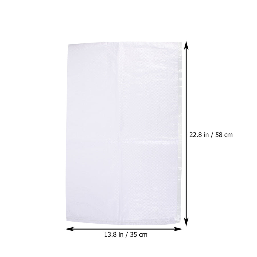 White PP Woven Sandbags for Flood , Home, Garage, Yard, and Outdoor Use