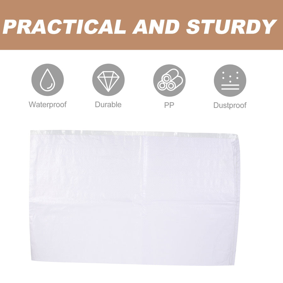 White PP Woven Sandbags for Flood , Home, Garage, Yard, and Outdoor Use