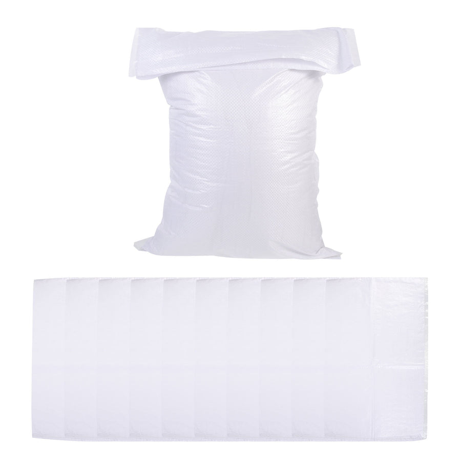 White PP Woven Sandbags for Flood , Home, Garage, Yard, and Outdoor Use